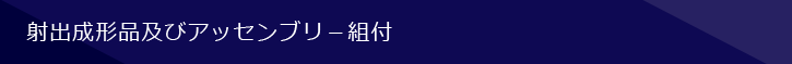 射出成形品及びアッセンブリ－組付